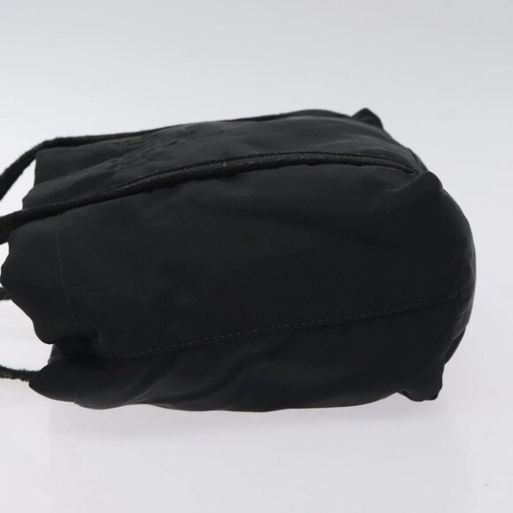 PRADA Mini Tote Bag Nylon Black Silver Auth bs26580 - Picture 5 of 14